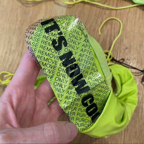 Its Now Cool - The String Bikini Top & The Gathered Tie Pant in Citrine Lurex - Picture 5 of 10